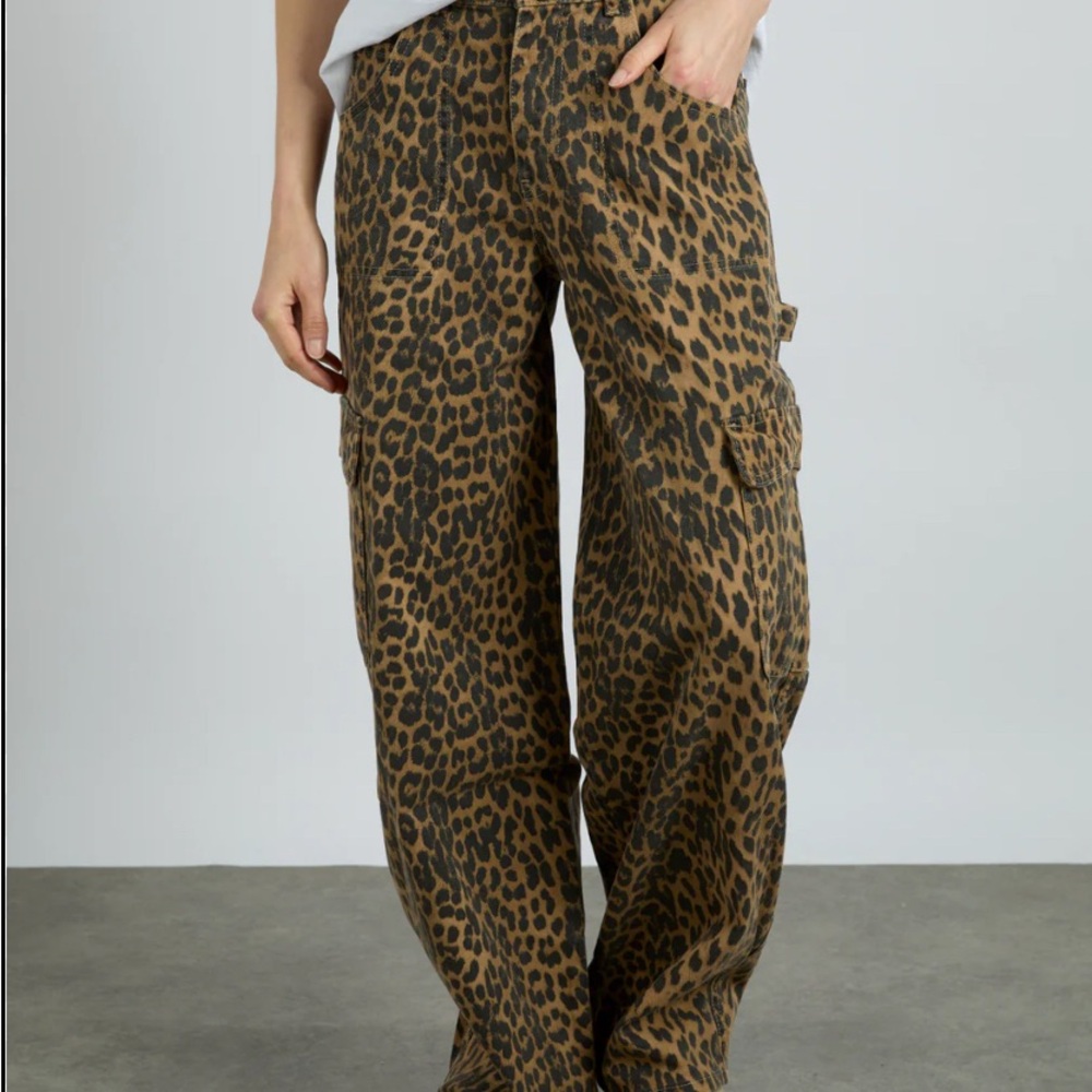 Damson Madder Leopard Print Cargo jeans